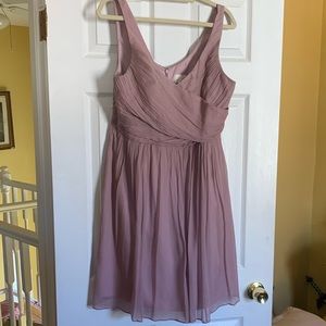 Gorgeous mauve JCrew bridesmaid dress.